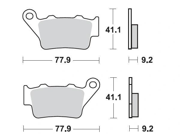 Mino Hinten Bremsbeläge gesintert FA208 - MxProStoreParts