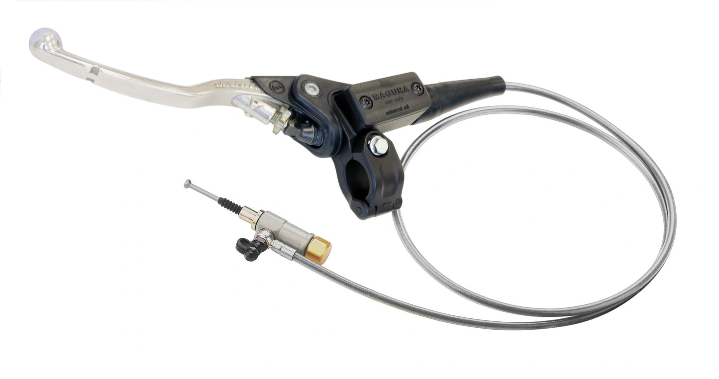 Magura Hymec 167 hydraulic clutch system for CRF250 18-22 incl clutch switch; silver lever, black master, braided hose