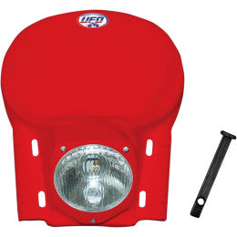 UFO headlight plastic with lamp universal Red 1978-1988