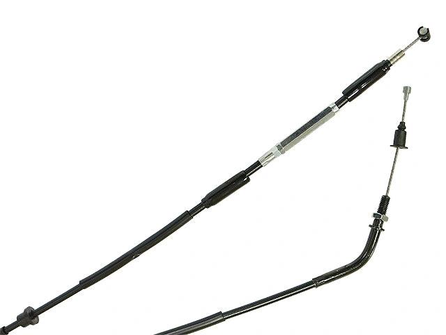 Sixty5 clutch cable for CRF450R 2015–2016, black steel cable with silver adjusters