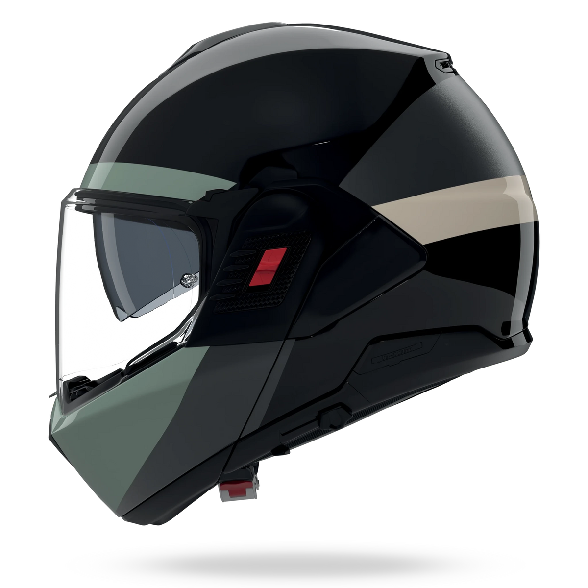 NOLAN N120-1 BLOCCO 358 systeemhelm M Black / Anthracite / Grey Green / Ivory – N1F0008503582 - MxProStoreParts