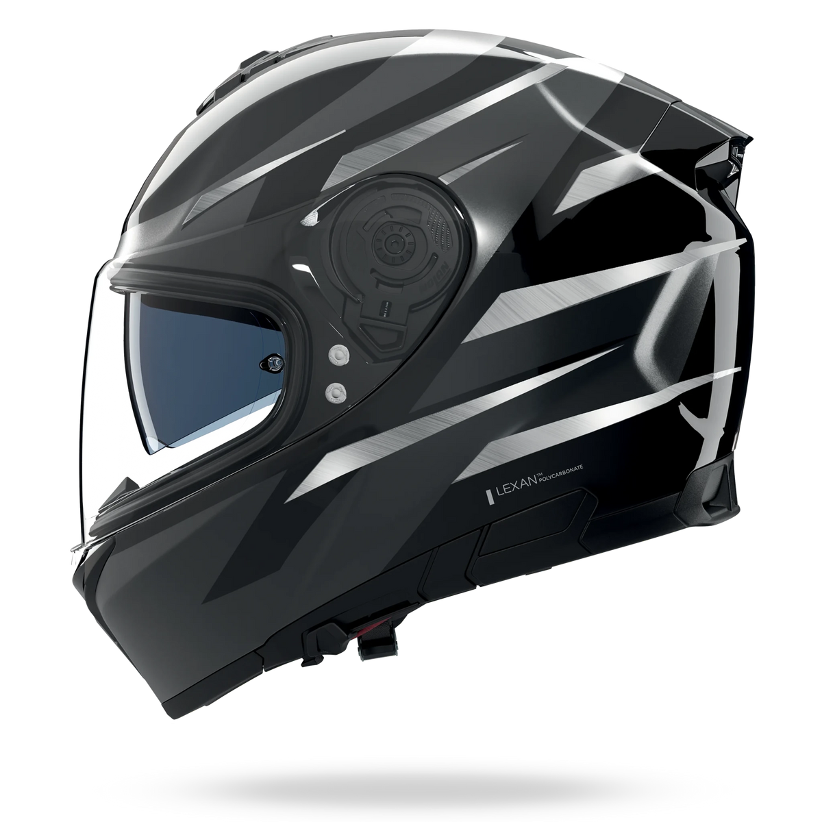 NOLAN N80-8 FERVO 356 METAL FINISH integraalhelm – maat M – zwart / antraciet / chroomzilver - MxProStoreParts