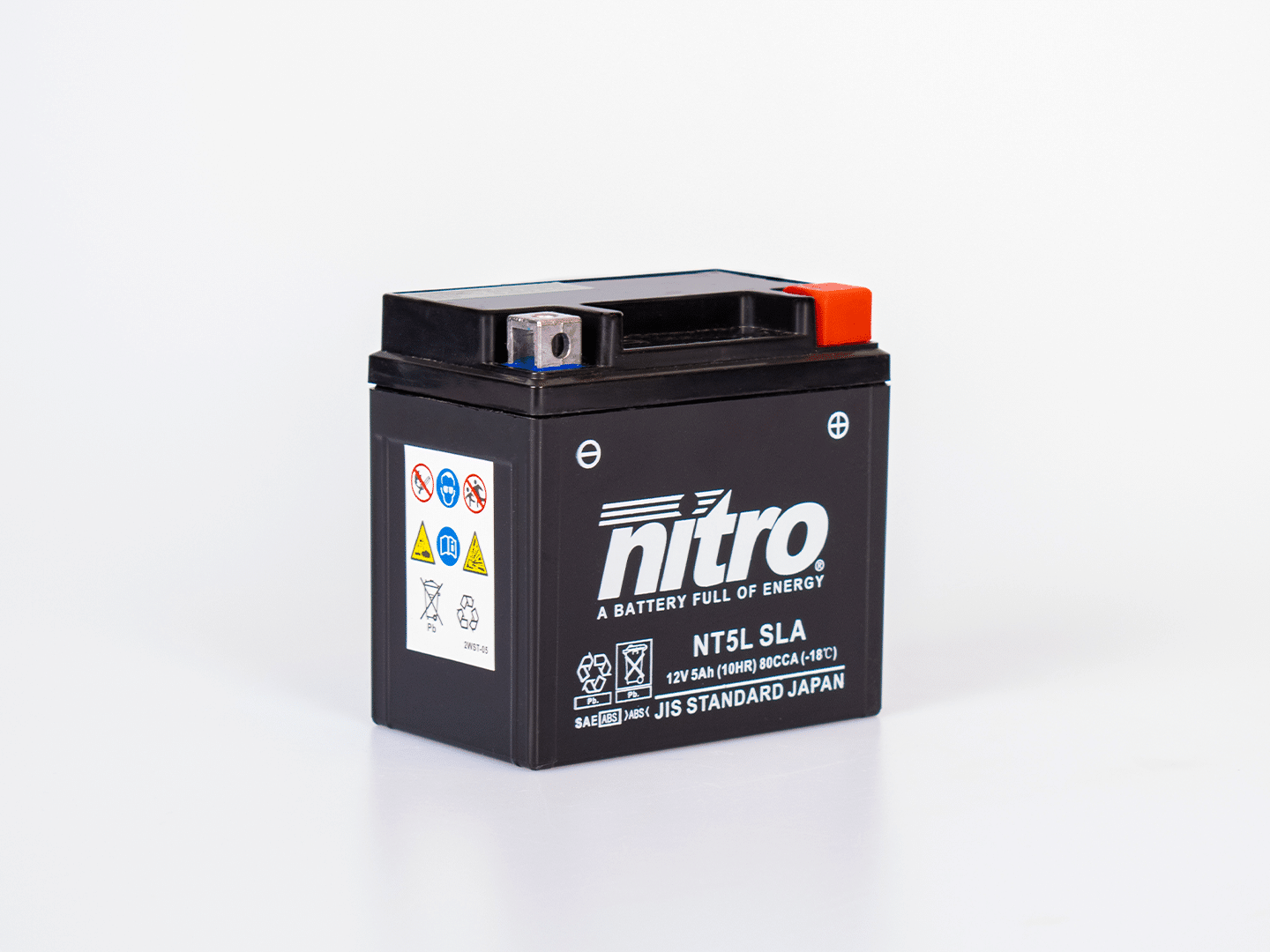 Nitro accu NT5L SLA AGM GEL gesloten Lood-zuur