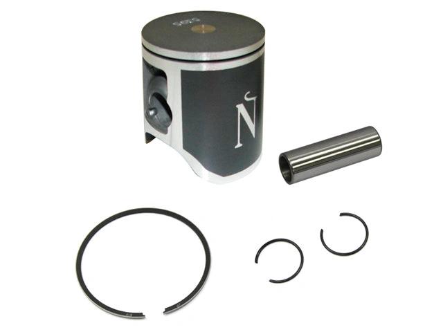 Namura CR125 piston set, 54 mm, 92-03; includes piston, rings, wrist pin and circlips.