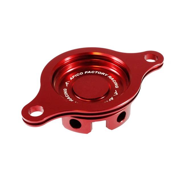 Apico Oliefilterdeckel Rot Honda CRF 450R 09 - 16 - MxProStoreParts