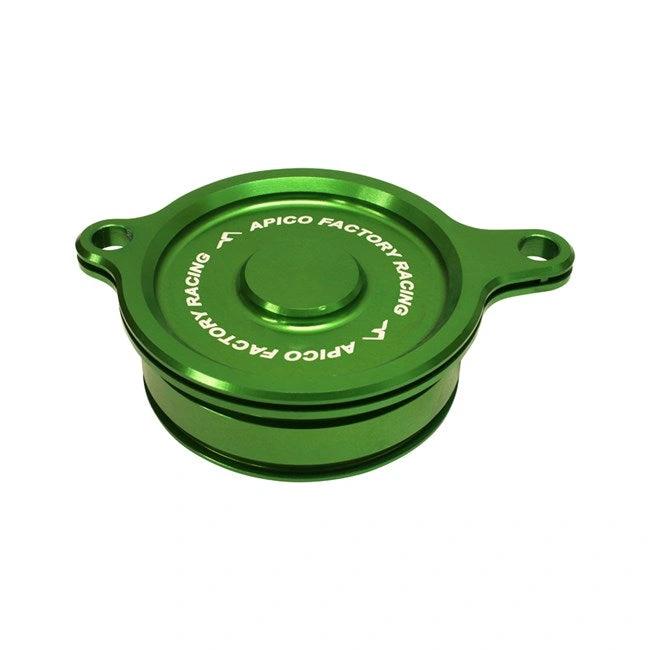 Apico Oliefilterdeksel Grün Kawasaki KX 450F 06 - 15 & KLX 450R 08 - 15 - MxProStoreParts