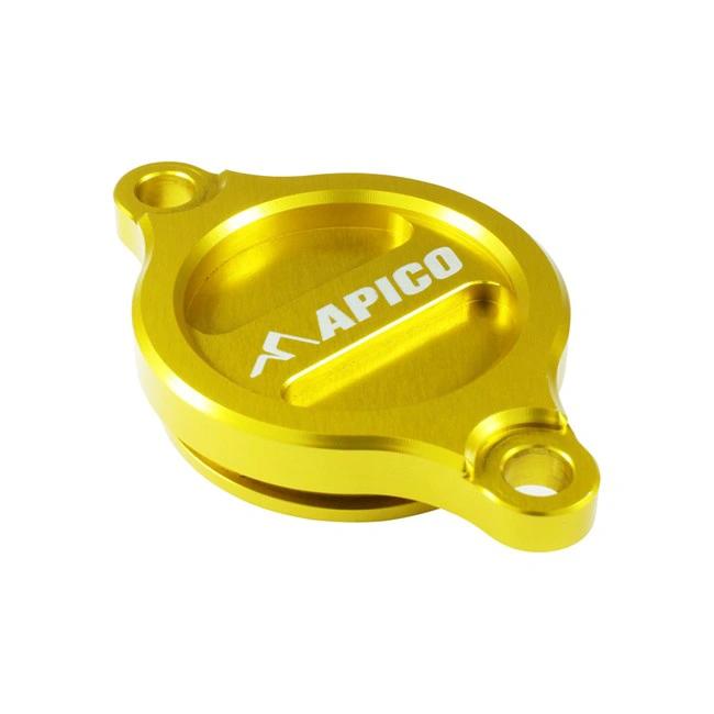 Apico Ölfilter Deckel Gelb Suzuki RM-Z 250 07- & RM-Z 450 05 - MxProStoreParts