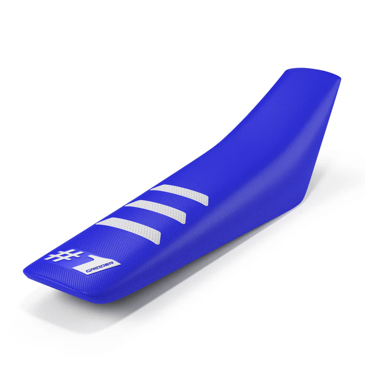 Onegripper waterdicht universeel zadelovertrek Ribbed Light Blauw / Wit #1