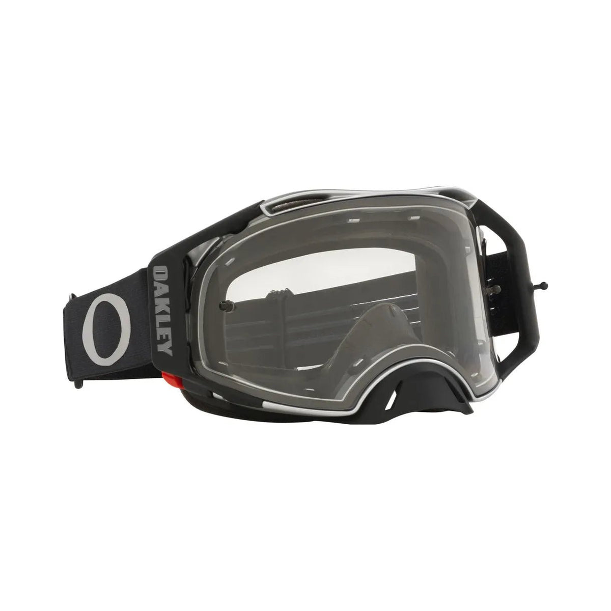 Oakley Airbrake MX Tuff Blocks Black Gunmetal Clear Universeel Crossbril