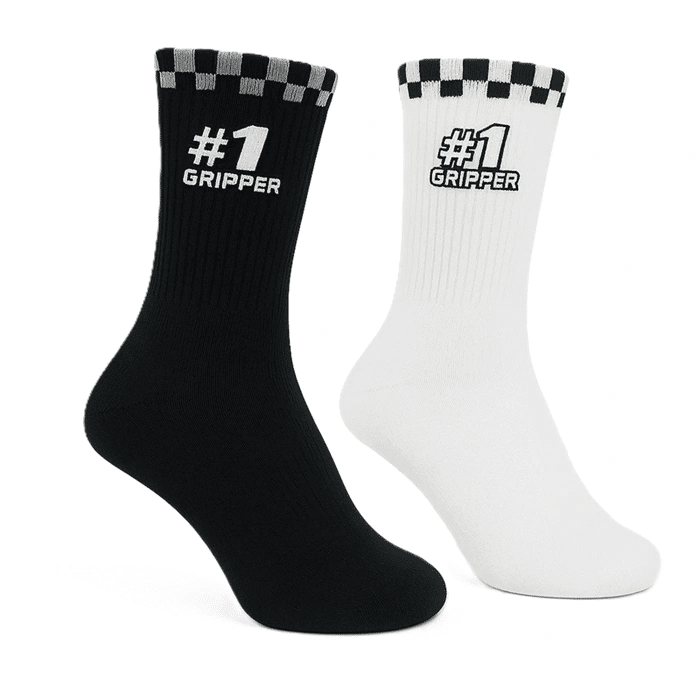 Onegripper 1 Crew-Socken für Erwachsene, Weiß (für Schuhgröße 39 - 44) - MxProStoreParts