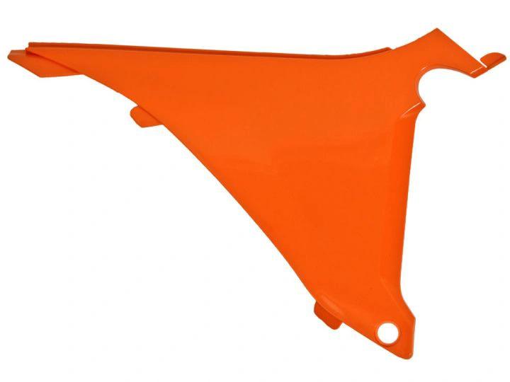 Racetech Luftrumabdeckung rechte Seite orange für KTM SX 125/150/250 11 und EXC/F 12 – 13 – MxProStoreParts