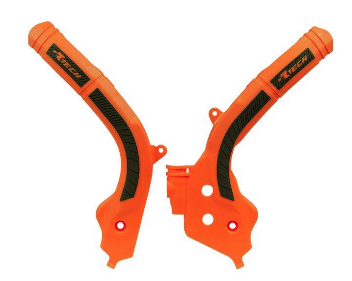 Racetech Rahmschützer orange / schwarz für KTM 16-18 & Husqvarna 16- & Gas Gas - MxProStoreParts