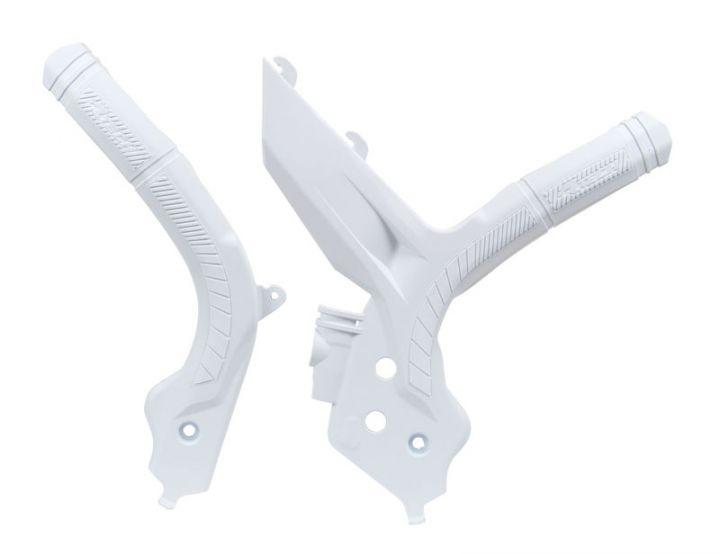 Racetech frame beschermers wit KTM SX 125/150/250 2019-2022 & SX-F 250/350/450 2019-2022 & EXC/EXC-F 250/300/350/450/500 2020-2023