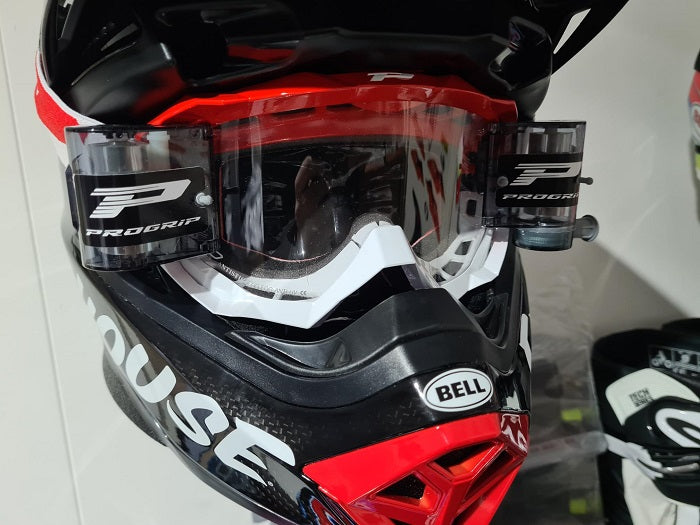 Progrip 3200 motocross goggles with roll off XL FL Red / White