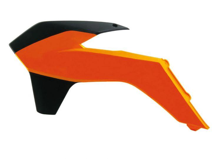 Racetech Radiatordeckel schwarz / orange für KTM EXC 125/200/250/300/350/450/500 14 - 16 & SX/SX-F 125/150/250/350/450 13 - 15 - MxProStoreParts