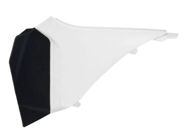 Racetech Luftfilterabdeckung Weiß/Schwarz für KTM SX 125/150/250 11 und EXC 125/200/250/300/350/450/500 12 - 13 - MxProStoreParts