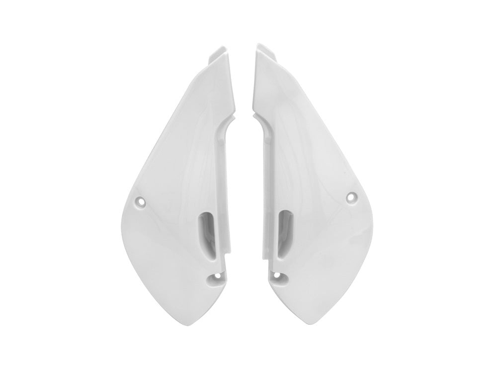 Racetech zijnummerborden Wit Kawasaki KX 65 2001- & KLX 110 2002-2009 & Suzuki RM 65 2003-2006 & DRZ 110 2003-2006