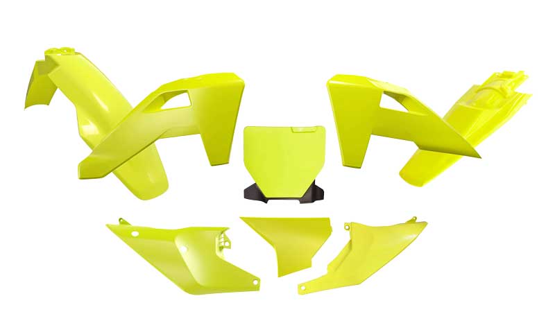 Racetech plastic kit Fluor Geel Husqvarna TC/FC 125/250/350/450 2025-