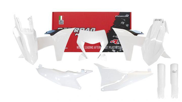 Racetech Kunststoffkit Weiß (vollständiges Kit) für KTM EXC/EXC-F 250/300/350/450/500 2024 - MxProStoreParts