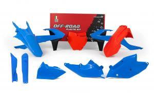 Racetech Kunststoffkit Lichtblau/Orange für KTM SX 125/150 16-18 & SX 250 17-18 & SX-F 250/350/450 16-18 - MxProStoreParts