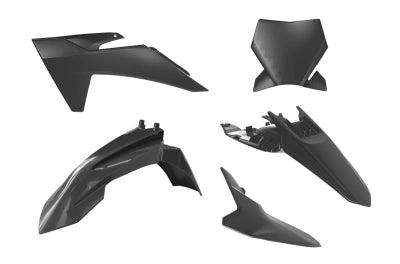 Racetech Kunststoffkit Schwarz für KTM SX 65 2024 - und Gas Gas MC 65 2024 - MxProStoreParts
