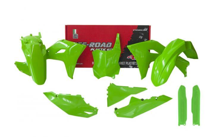 Racetech full plastic kit Groen Kawasaki KX 250 2025 & KX 450 2024 - MxProStoreParts