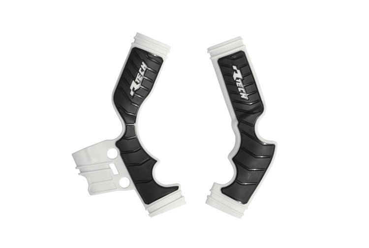 Racetech frame beschermers Wit / Zwart KTM SX 65 14- & Husqvarna TC 65 17- & Gas Gas MC 65 2021