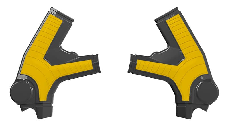 Racetech frame beschermers zwart / geel Sur-Ron Ultra Bee