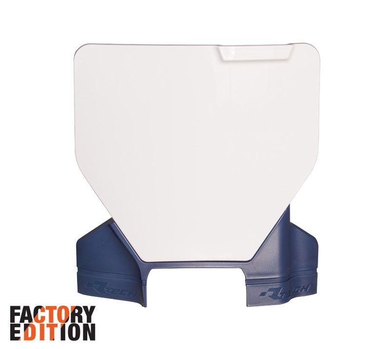 Racetech Factory Front Number Plate White/Blue Husqvarna TC/FC 125-450 2023-