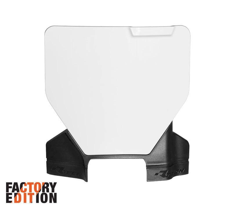 Racetech Factory Vornummerplaat Weiß/Schwarz Husqvarna TC/FC 125 - 450 2023 - MxProStoreParts