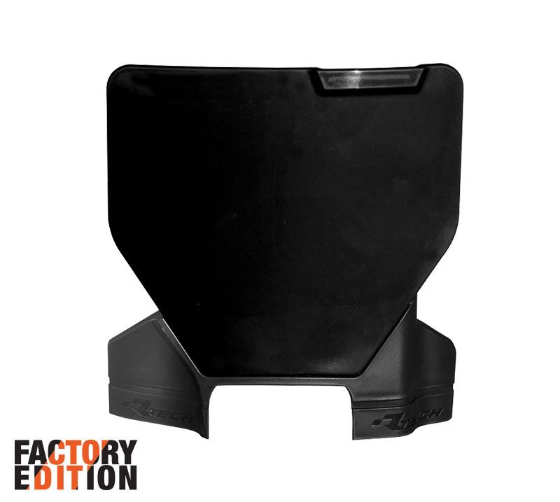 Racetech Factory Front Number Plate Black Husqvarna TC/FC 125-450 2023-