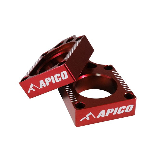 Apico Hinterachsblöcke Rot Honda CR 125/250R 02-07 & CRF 250R 04- & CRF 450R 02- & CRF 250X 04-18 & CRF 450X 05-16 & CRF 250RX 19- & CRF 450RX 17-