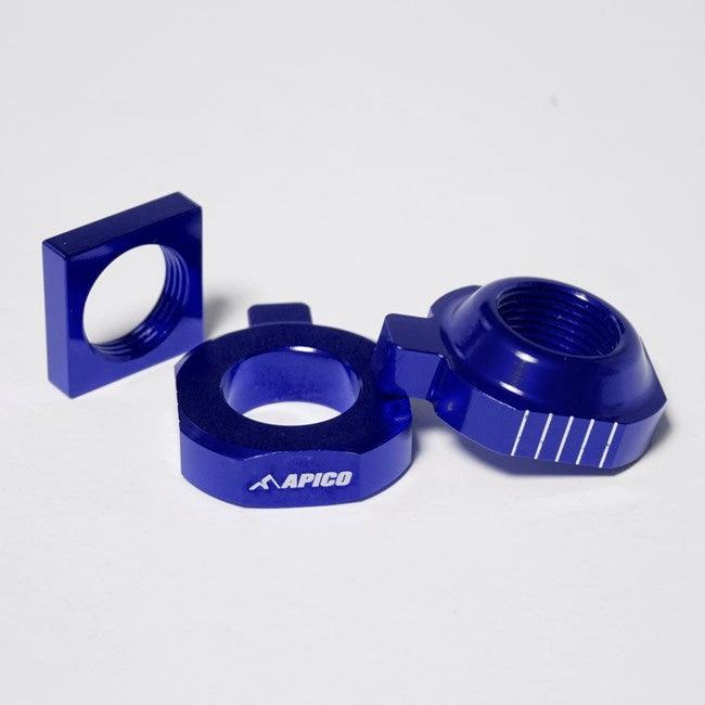 Apico Hinterachsenblöcke Blau für KTM SX 85 15 - 20 & Husqvarna TC 85 15 - 20 - MxProStoreParts