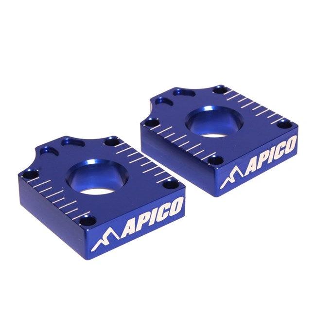 Apico Hinterachssockeln Blau für Yamaha YZ 65 18 - & YZ 85 19 - MxProStoreParts