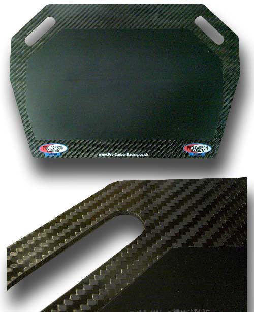 Pro Carbon Racing Pitboard 660mm Zwart