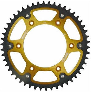 Supersprox rear sprocket steel/aluminum with gold inner ring KTM SX 85 04- & SX 105 06-11 & Husqvarna TC 85 14-