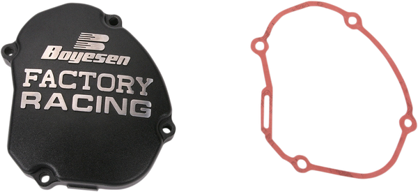 Boyesen Factory Ignition Cover Black Yamaha YZ 125 2005- & Fantic XX 125 2021-
