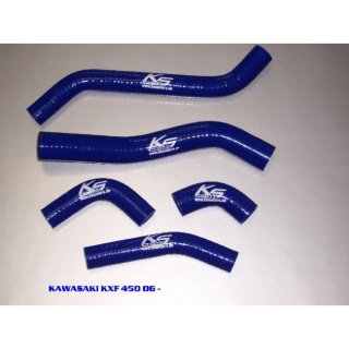 KSX radiator hoses Blue Kawasaki KX 250F 07-08