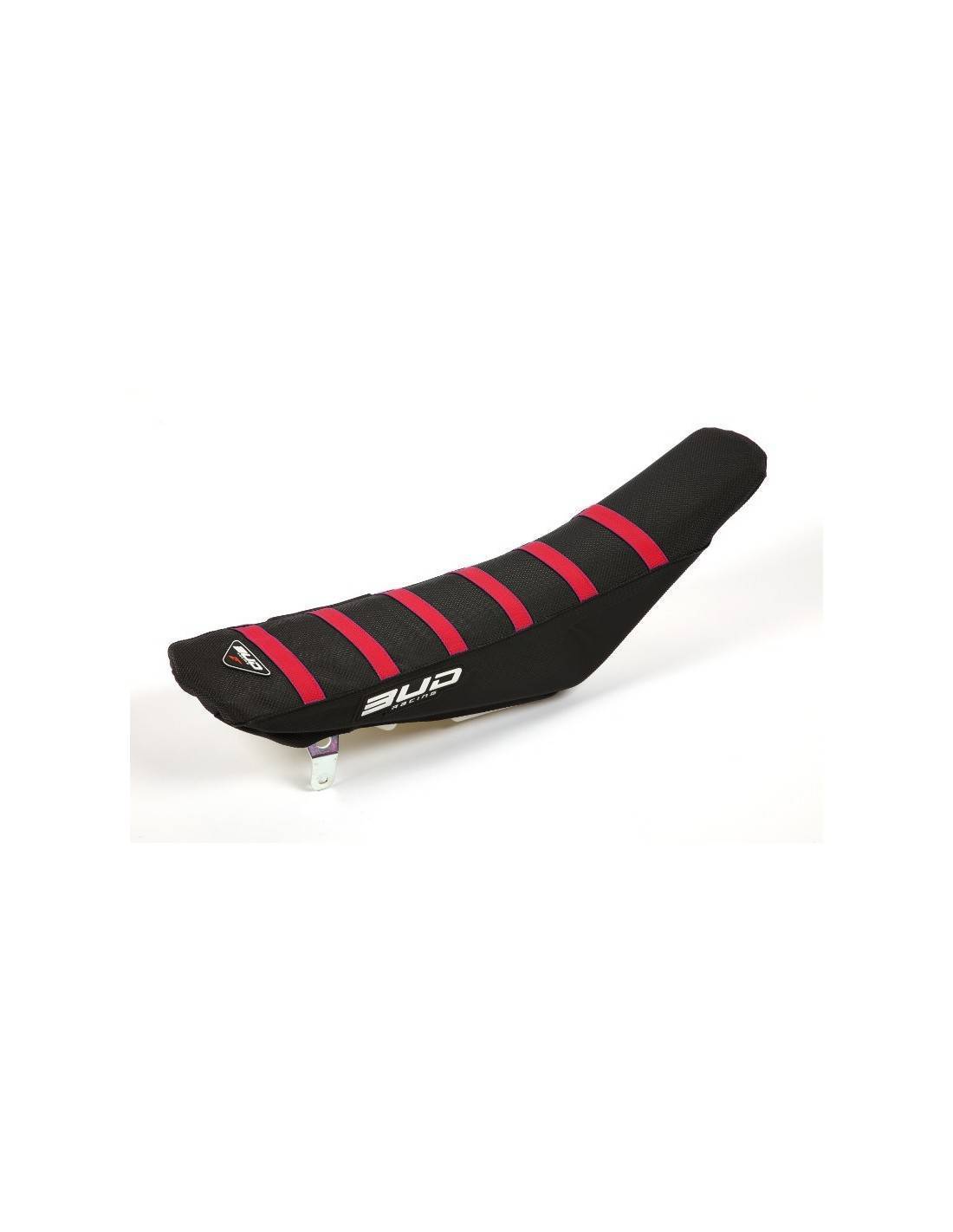 BUD zadelovertrek Zwart met Rode lijnen Yamaha YZ 250F 2014-2023 & YZ 450F 2014-2022 & WR 250F 2015-2022 & WR 450F 2016-2022 & Fantic XXF/XEF 250/450 2022-