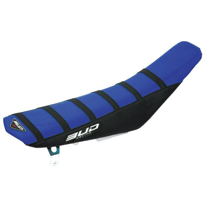 BUD zadelovertrek Blauw / Zwart met Zwarte lijnen Yamaha YZ 250F 2024 - & YZ 450F 2023 - ( voorstuk tankcover niet inbegrepen ) - MxProStoreParts