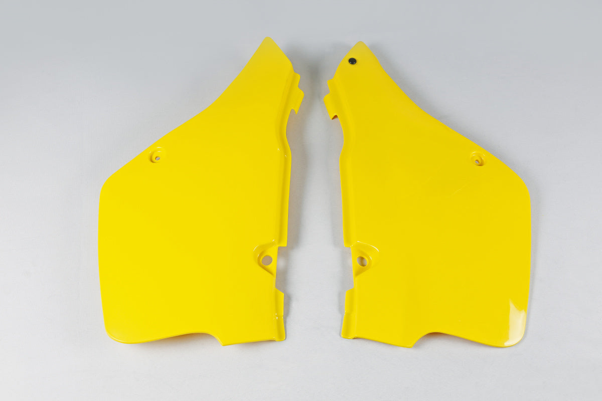 UFO Seitennummernschilder Gelb Suzuki RM 125 1989-1992