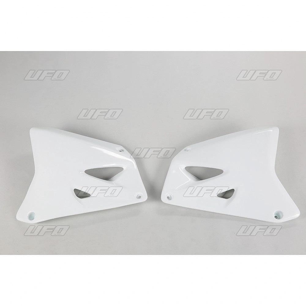 UFO Radiatorkappen weiß für Suzuki RM 125/250 01 - 12 - MxProStoreParts