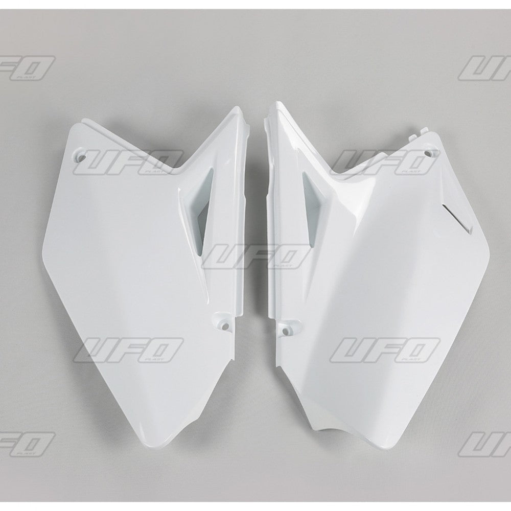 UFO side number plates White Suzuki RM-Z 250 07-09
