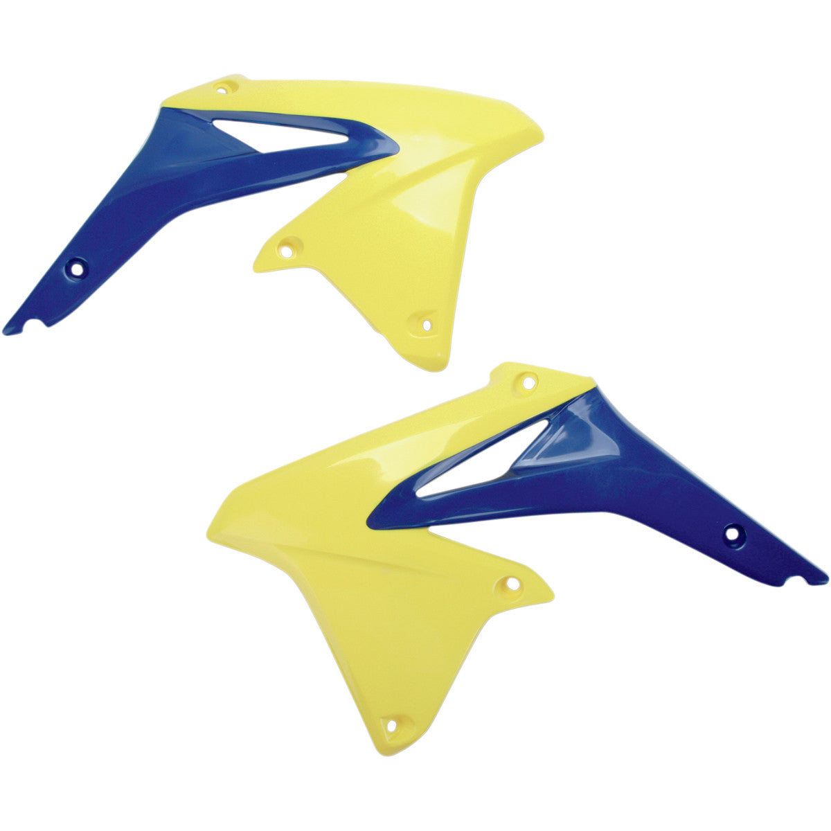 UFO radiator shrouds Yellow/Blue Suzuki RM-Z 450 08-17