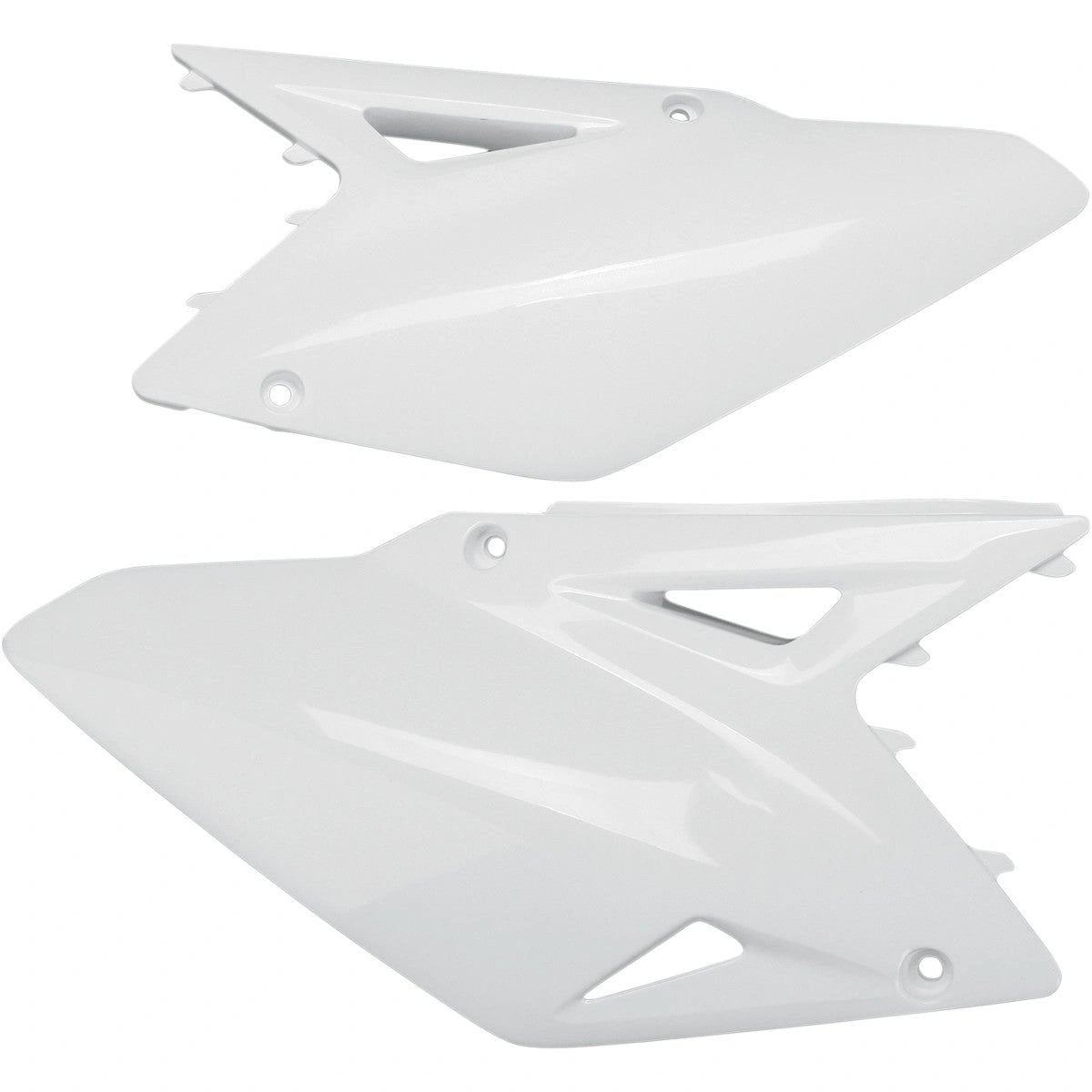 UFO Seitennummernschilder Weiß Suzuki RM-Z 450 08-17 - MxProStoreParts
