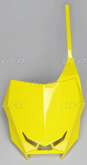UFO Front license plate yellow Suzuki RM-Z 250 19- & RM-Z 450 18-