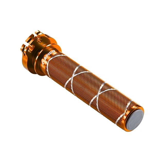 Apico Gashebel Alurohr + Lager orange KTM SX85 03-17 & SX/EXC125-300 98-16 & Husqvarna TC85 14-17 & TC125/250 14-16 & TE125125-300 14-16 & Honda CR125-50089-07 & Beta RR125-300 13-MxProStoreParts