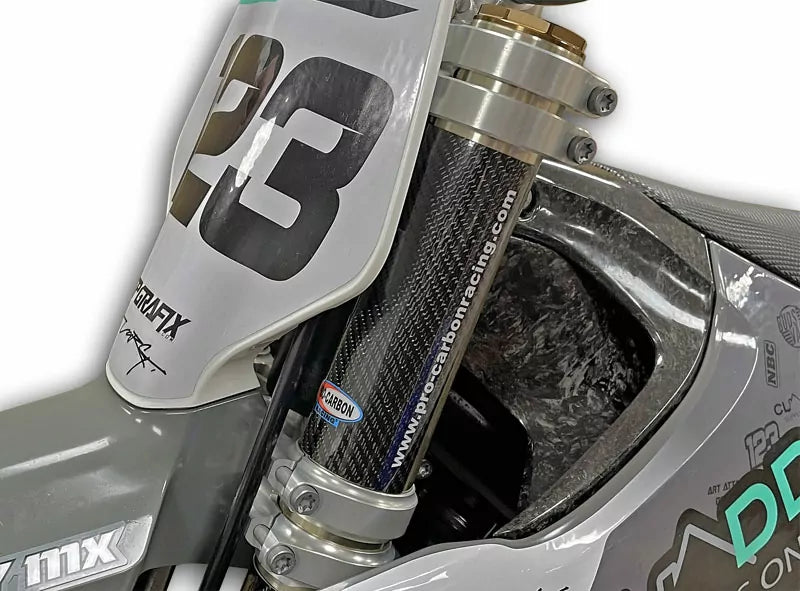 Pro Carbon bovenste voorvork deel carbon wraps ( set van links en rechts ) Stark Varg