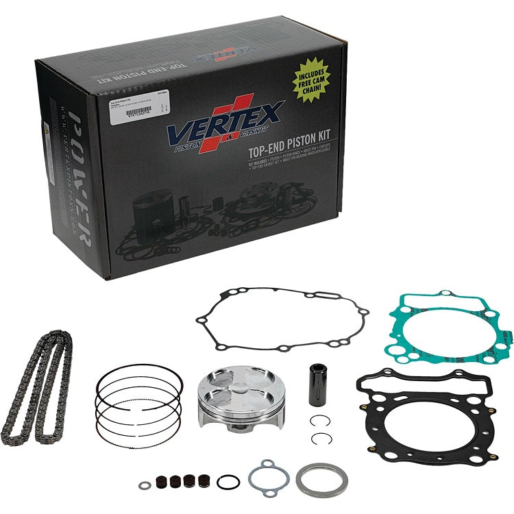 Vertex top end piston kit piston size 76.95 standard compression Yamaha YZ 250F 19- & Fantic XXF/XEF 250 22