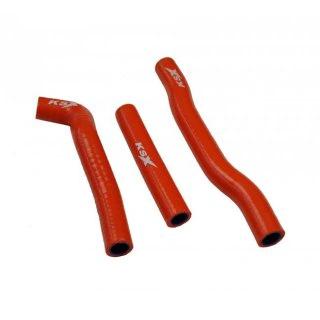 KSX Radiatorschläuche Orange für Husqvarna TC 125 16 - 18 & KTM SX 125 16 - 18 - MxProStoreParts